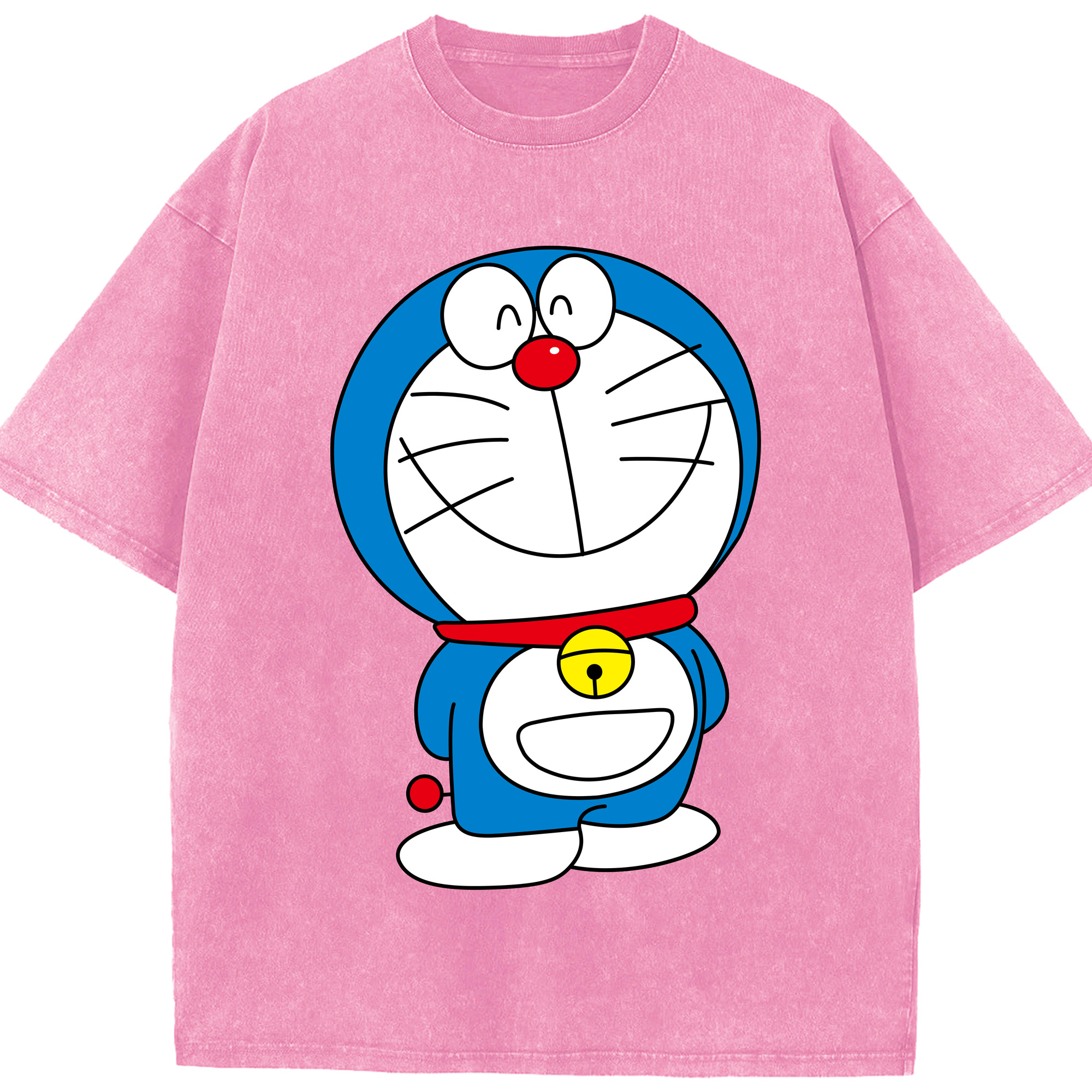（画像用） ドラえもん Doraemon 綿100% ヴィンテージ風 半袖Tシャツ（フロントプリント）